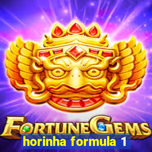 horinha formula 1